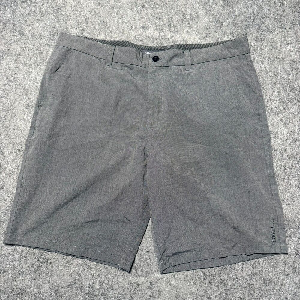 O'neill Mens Hybrid Shorts 40 Heather Gray Golf Chino Stretch Walkshorts